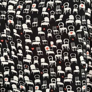 Cute chair print blouse by Pleione from Anthro